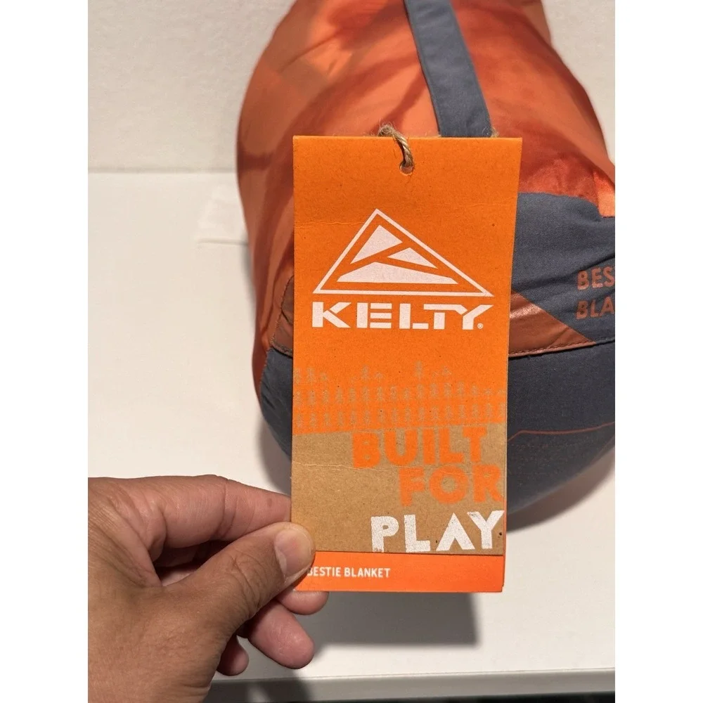 Kelty Bestie Blanket Single Person Camping Blanket Orange Outdoor New With Tags